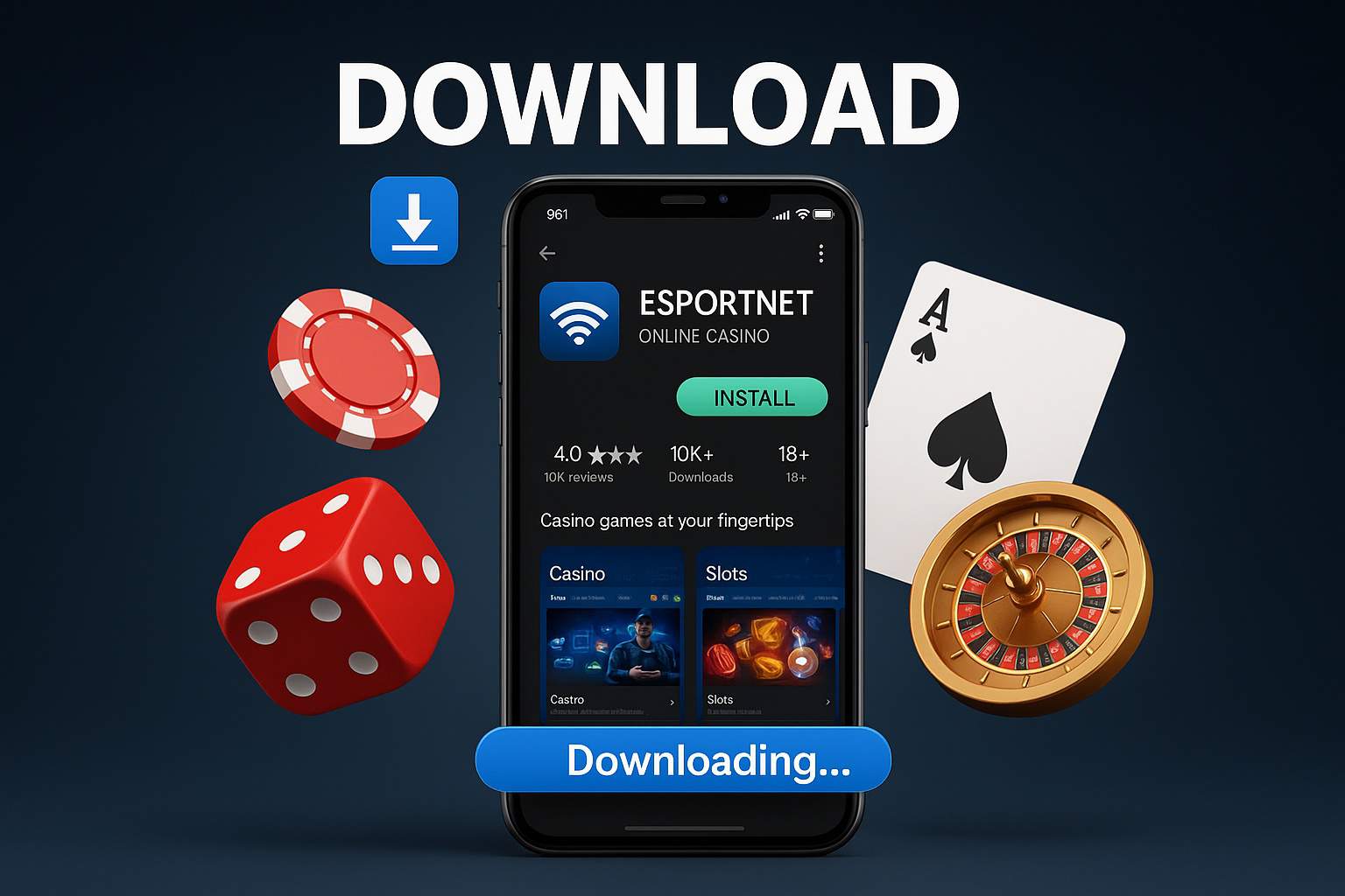 Login no Cassino ESPORTNET  