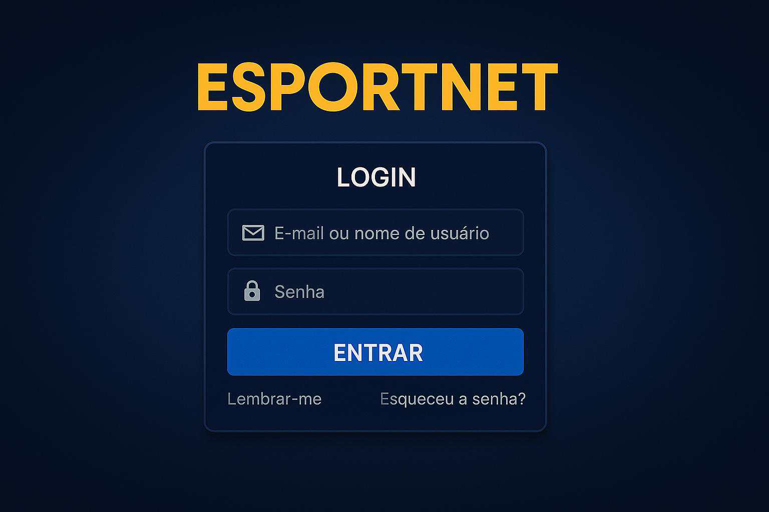 Não Perca tempo, o rRgistro na site ESPORTNET